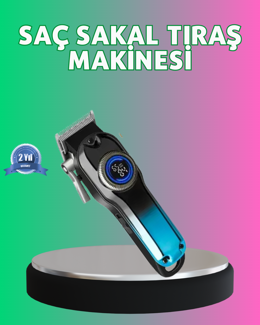 4 Limit Tarağı ve Ayarlanabilir Kesim Uzunluğu Saç Makinesi