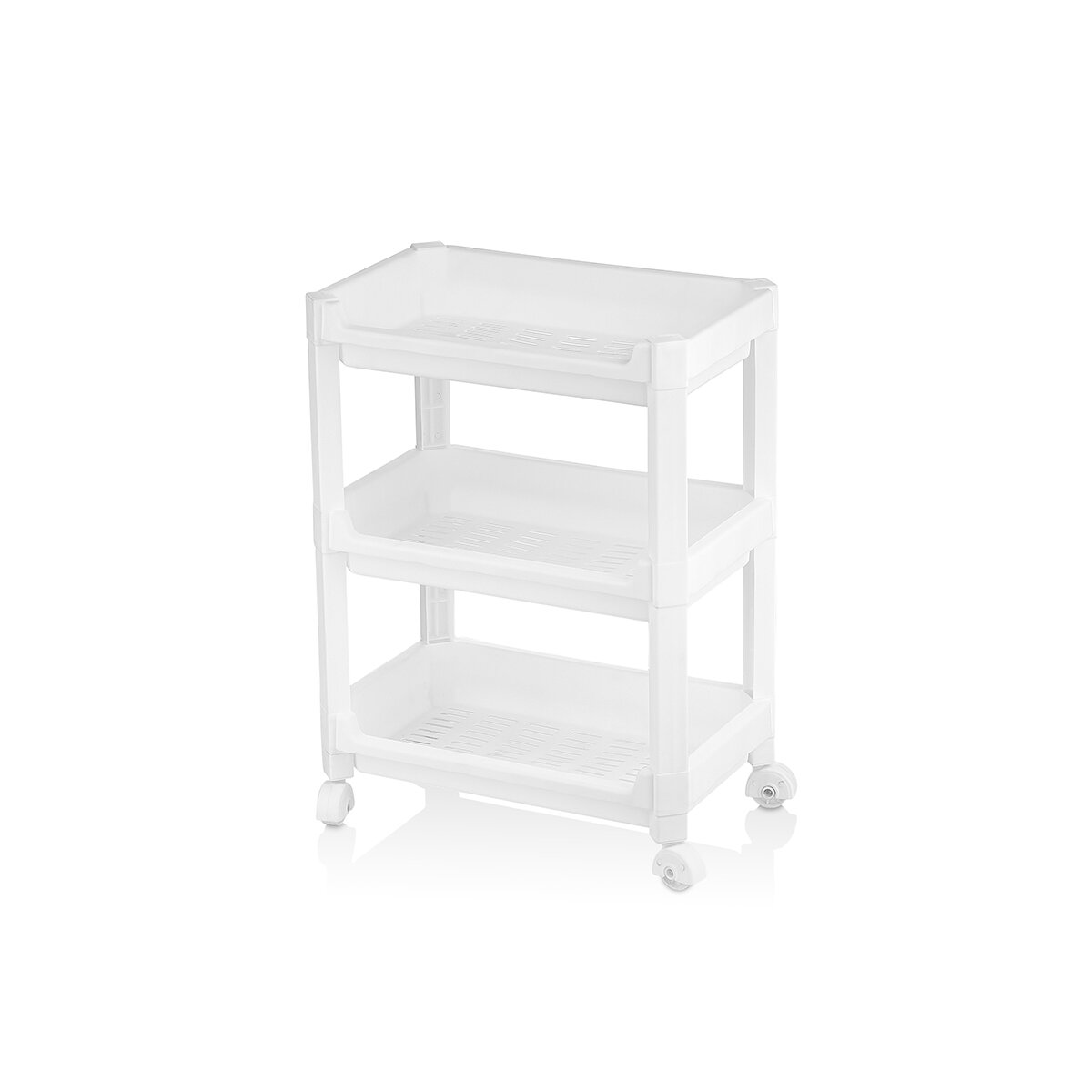Rafty Geniş 3 Katlı Tekerlekli Sepet Organizer Düzenleyici Raf Ünitesi 352X220X480MM