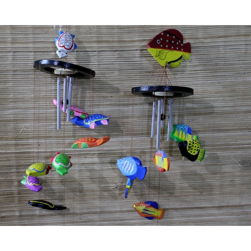 Mistik Hayvan Figürlü Rüzgar Çanı 50 cm Bahçe Dekoru