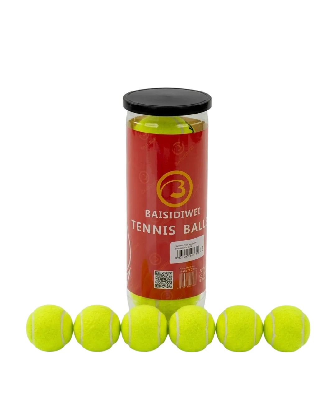 Dayanıklı Tenis Topu 6’lı Set Yüksek Zıplama ve Uzun Ömür