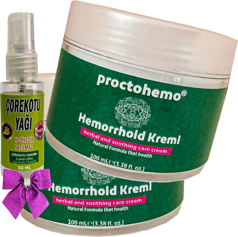 Proctohemo Cream 100 ml x 2 adet + Çörek Otu Yağı 30 ml