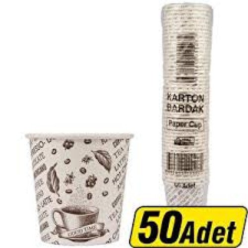 KAĞIT KARTON BARDAK KÜÇÜK 4 OZ 50 Lİ