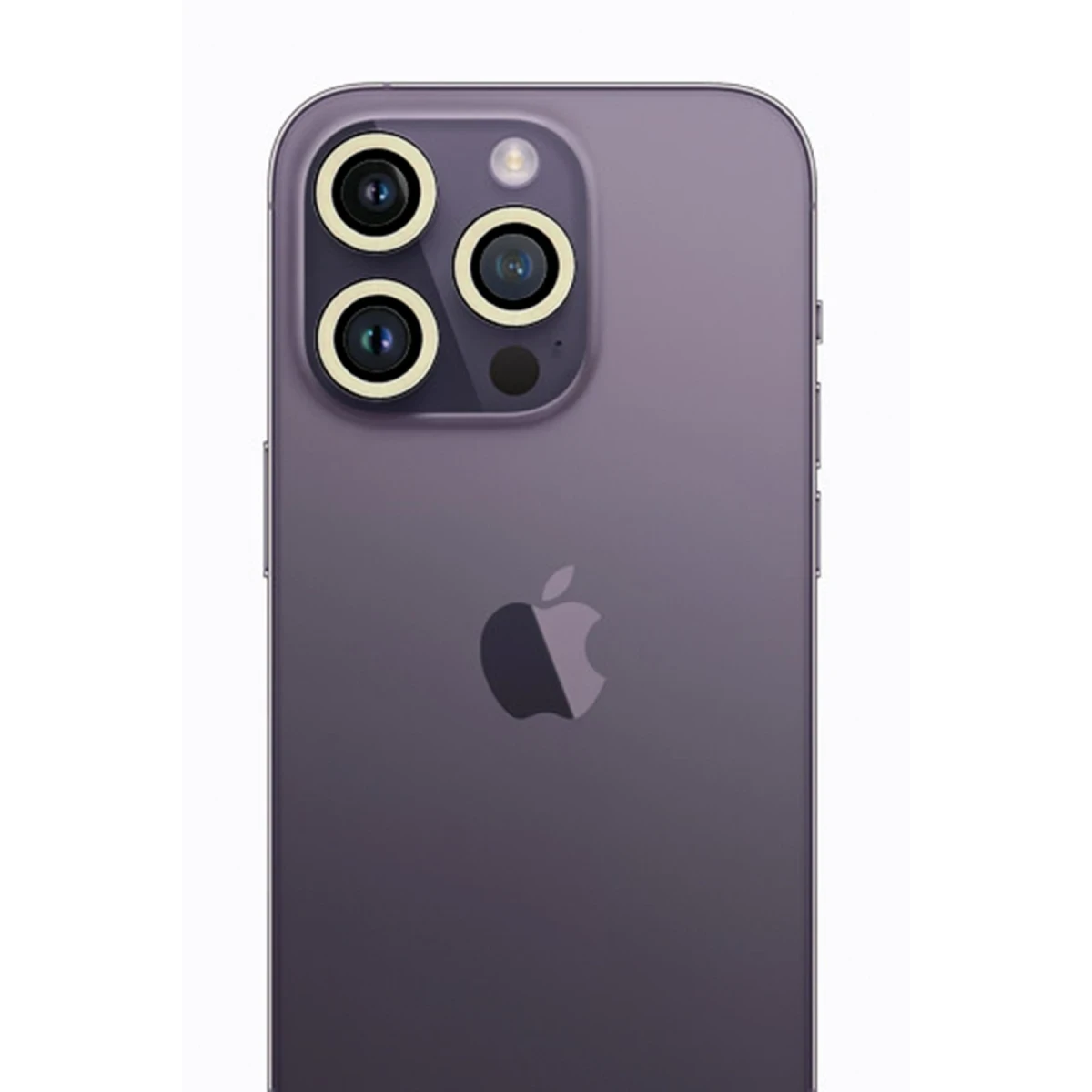 Apple iPhone 13 Pro Max Neon Fosforlu Kamera Lens - Beyaz