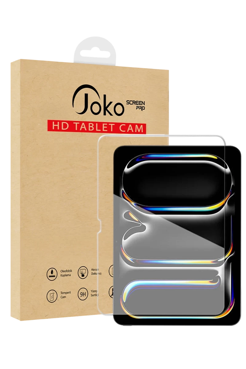 Joko Apple iPad Air 13 (2024) HD Tablet Cam Ekran Koruyucu - Şeffaf