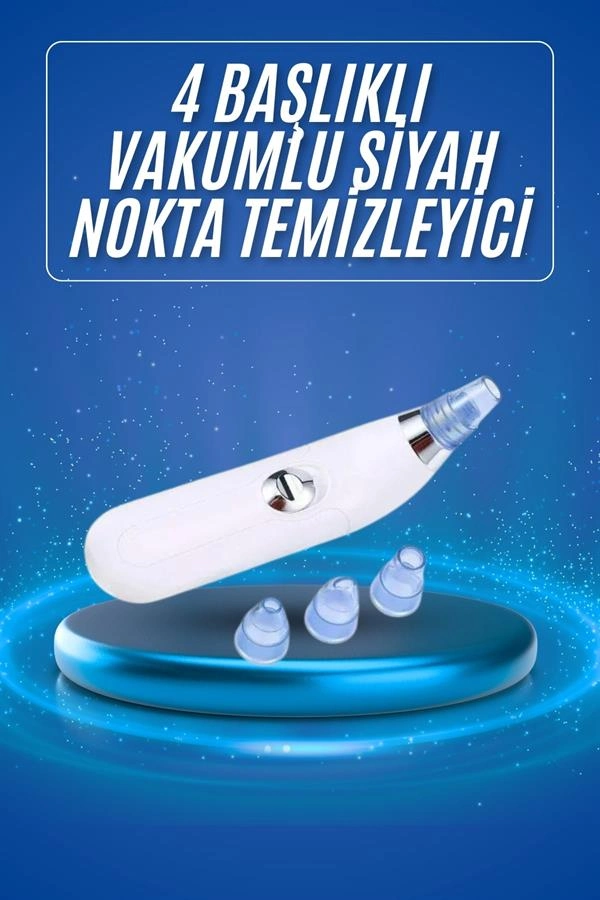 Ergonomik Vakumlu Temizleme Cihazı 4 Başlıklı Pilli