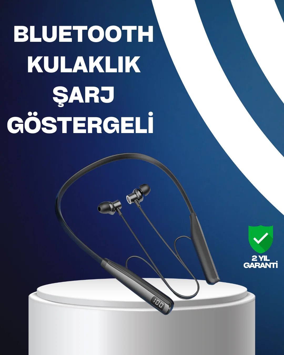 Bluetooth 5.3 Boyun Bantlı Kulaklık – Oyun ve Müzik Modu, SD Kart Desteği