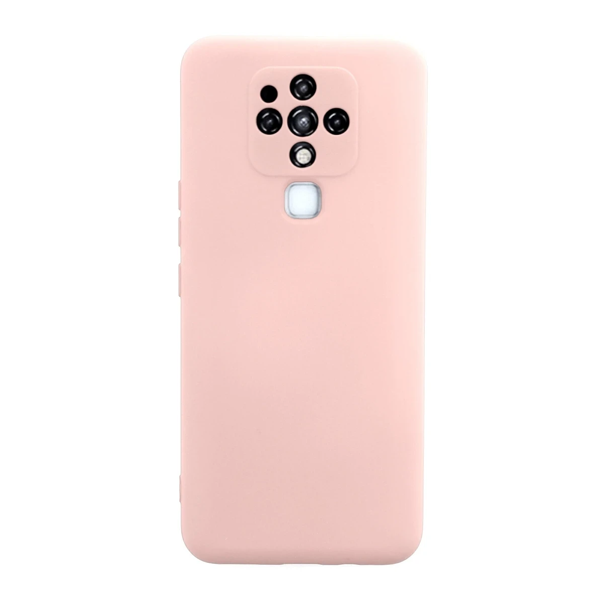 Tecno Camon 16 Kılıf Nano içi Kadife Silikon - Pudra