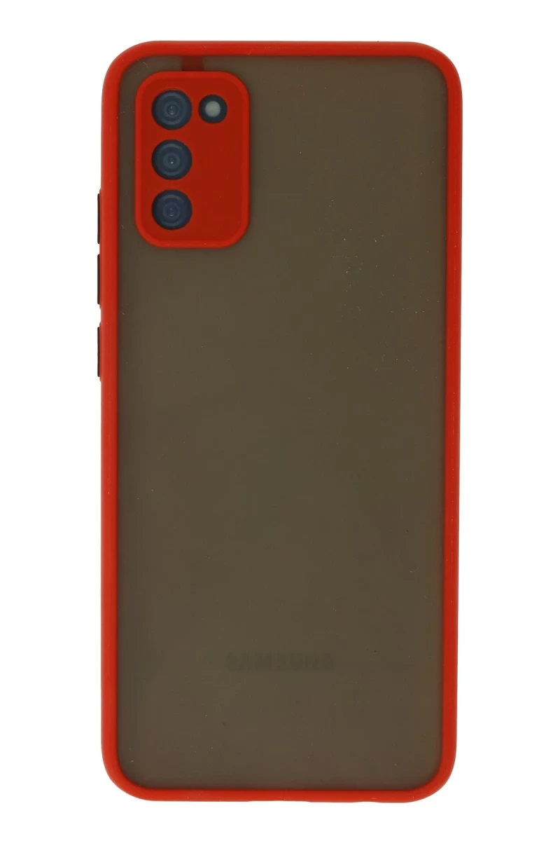 Samsung Galaxy A03S Uyumlu Kılıf Montreal Silikon Kapak - Kırmızı