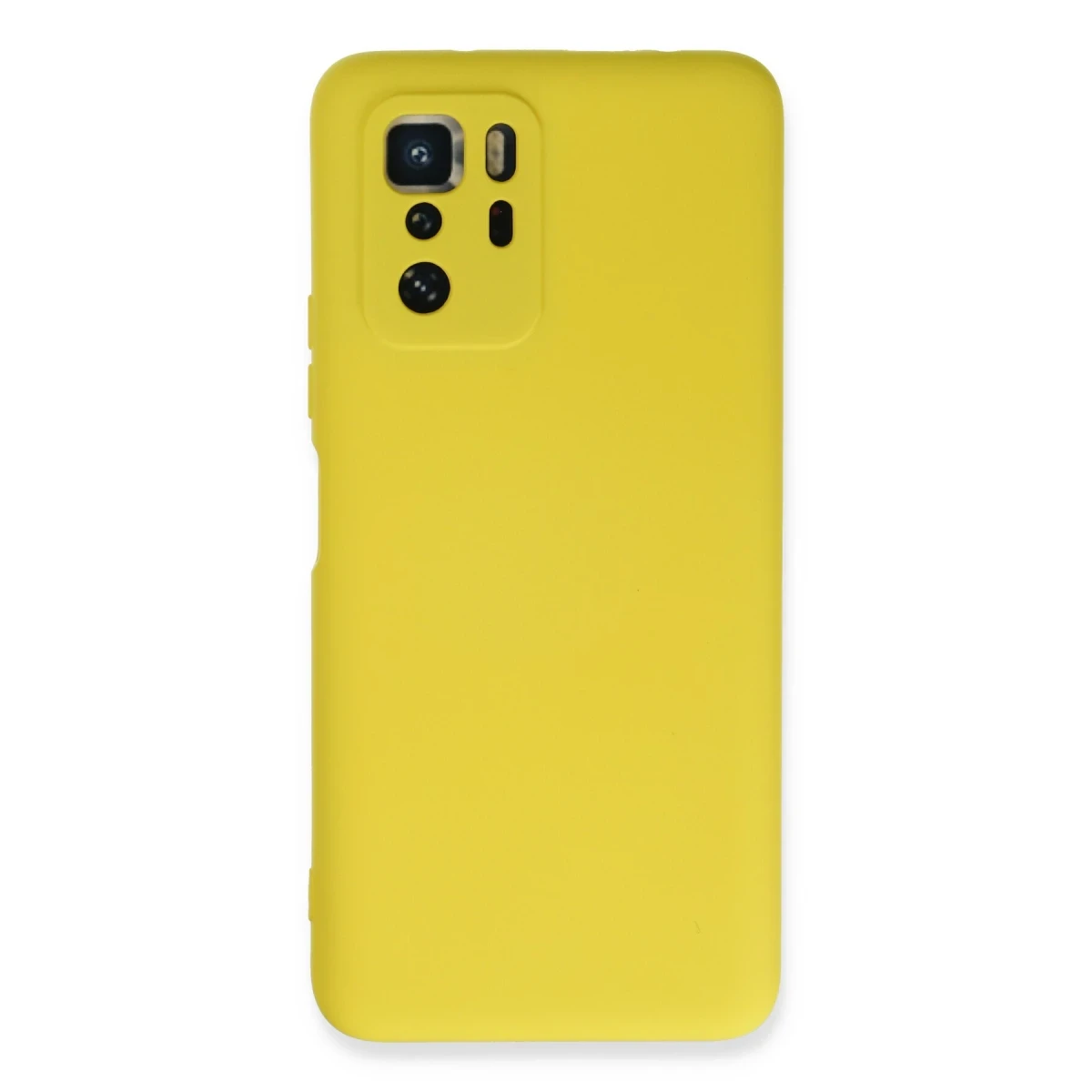 Xiaomi Poco X3 GT Kılıf Nano içi Kadife Silikon - Sarı
