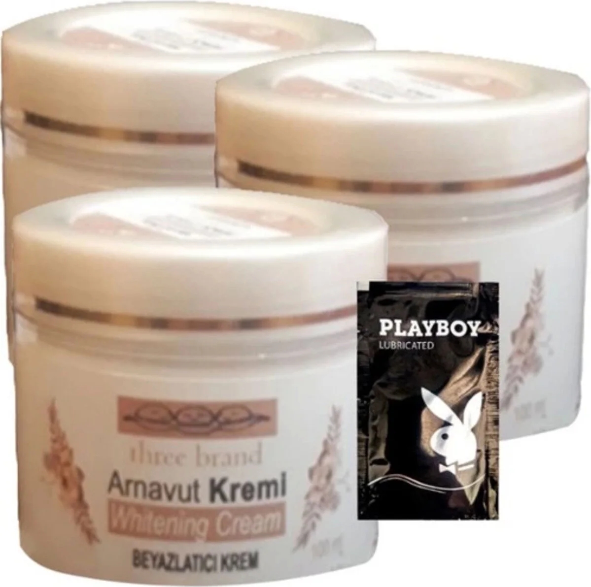 Süper Three Brand Arnavut Kremi 3lü Whitening Cream Kremi 100 ml + 1 Hediye Jel