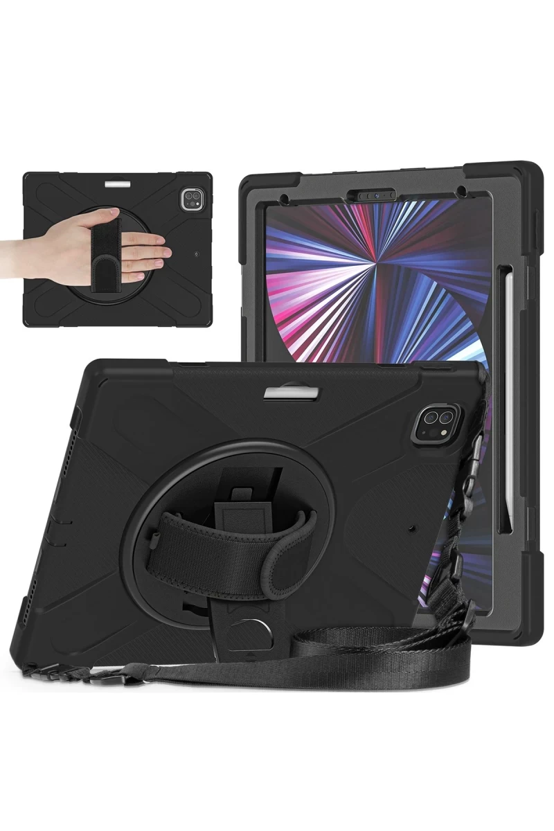 Apple iPad Pro 12.9 (2020) Kılıf Amazing Tablet Kapak - Siyah