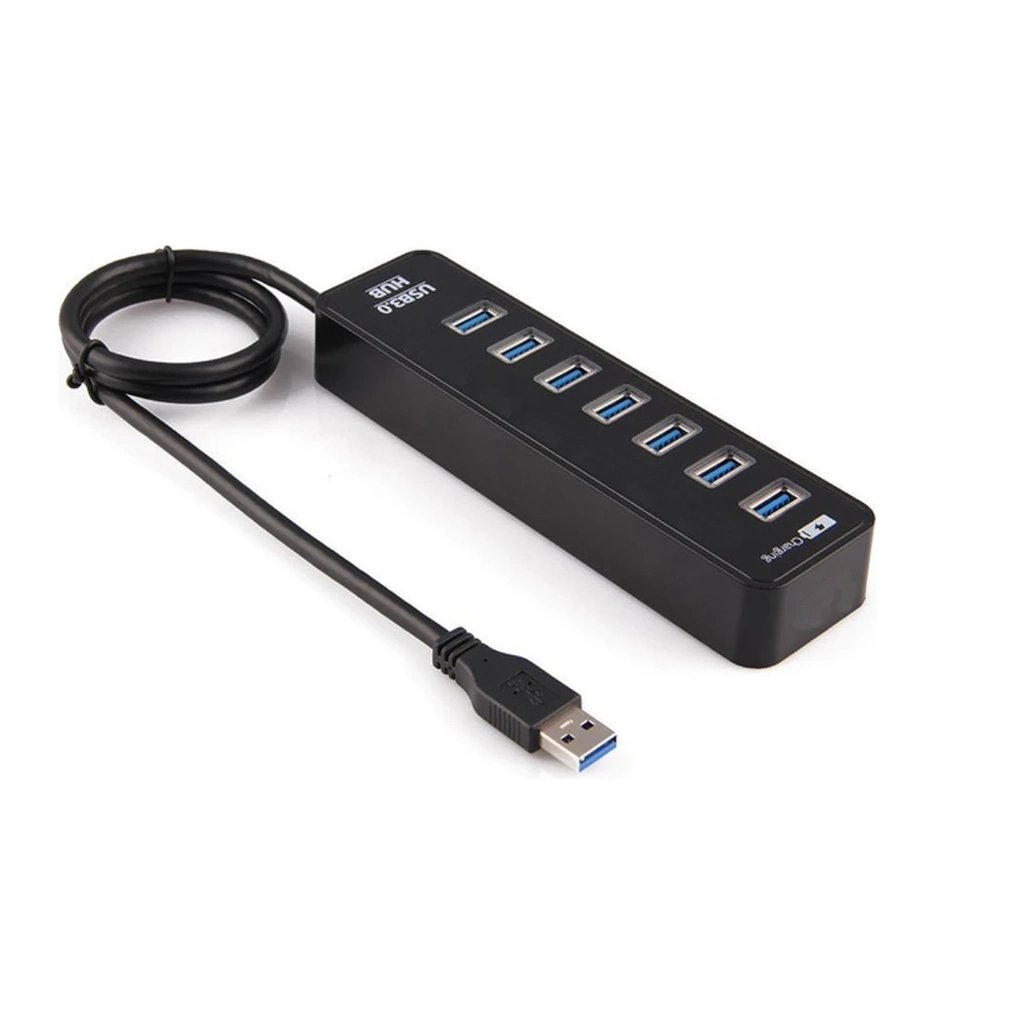 Yüksek Hızlı 7 Port USB 3.0 Hub 1.2 Metre Kablo ile