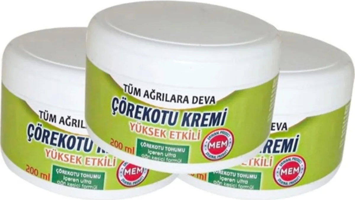Süper Corex Çörek Otu Kremi Green Box 3 Adet Birden 200 ml