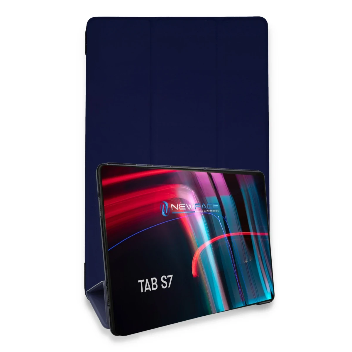 Samsung Galaxy T870 Tab S7 11 Kılıf Tablet Smart Kılıf - Lacivert