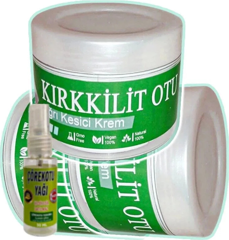 Süper Kırkkilit Otu Bakım Kremi 3X100 Ml+30 ml Çörek Otu Yağ ile