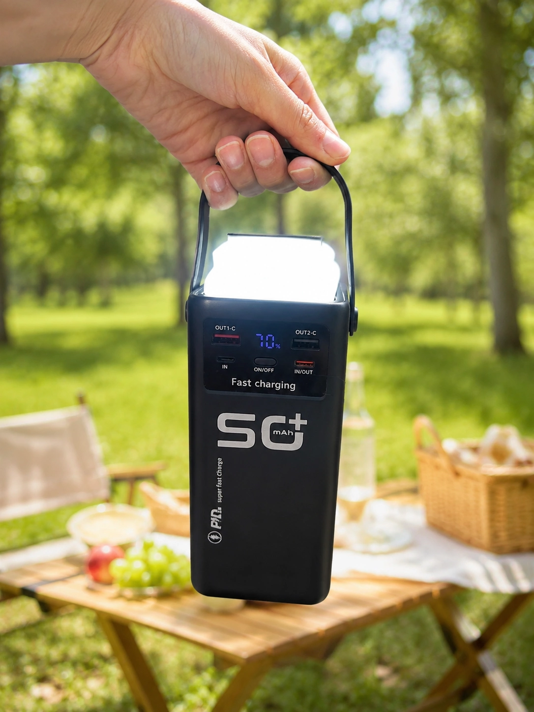 Hızlı Şarj Desteğiyle 50000 mAh Powerbank Seyahat İçin