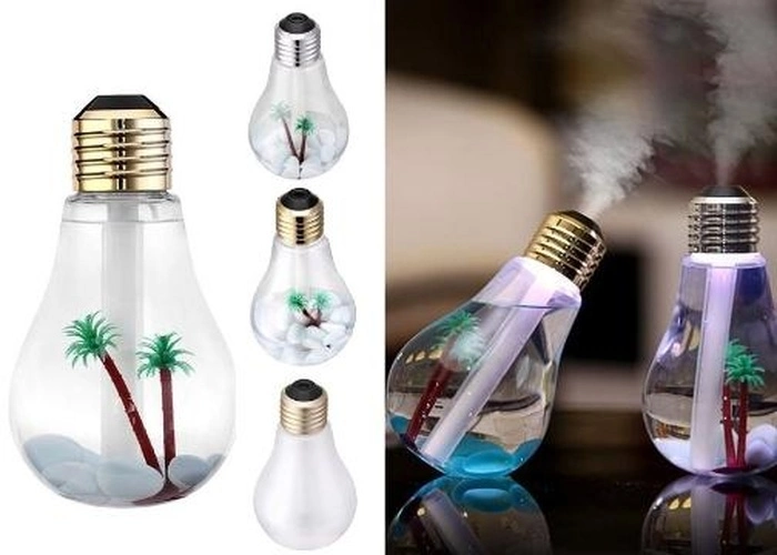 Ampul Tasarımlı Buhar Makinesi 400 ml Hava Nemlendirici