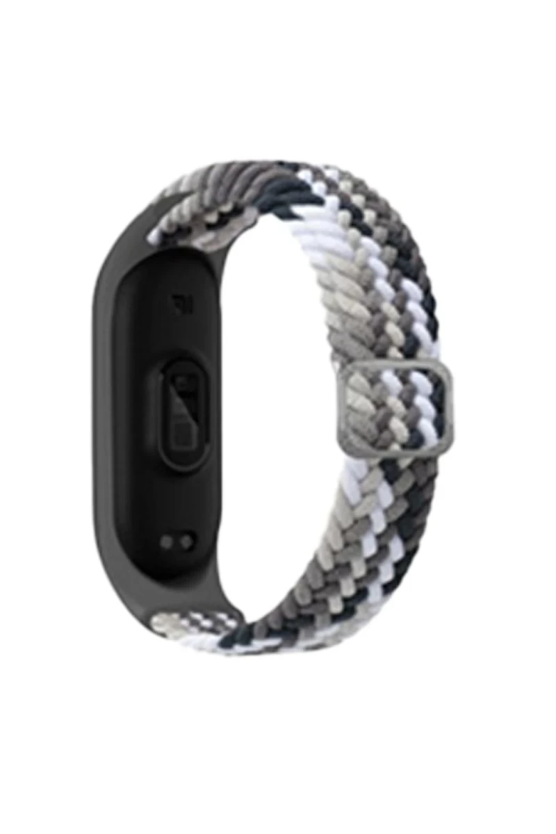 Xiaomi Mi Band 6 Uyumlu Star Kordon - Gri-Siyah