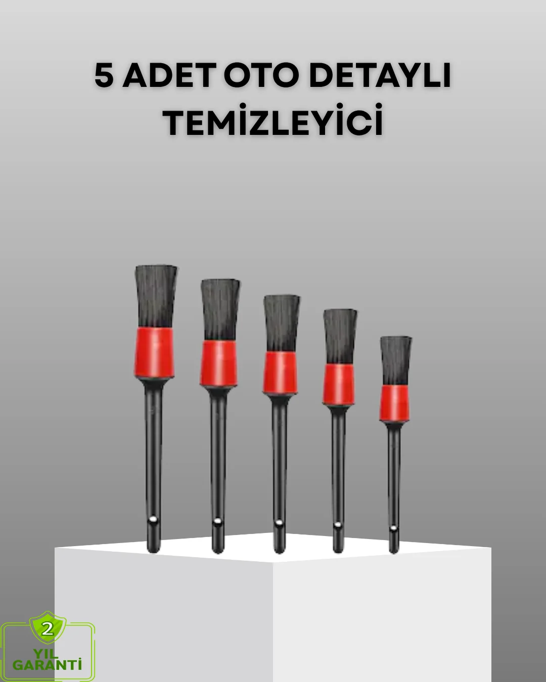 5 Parça Detay Temizlik Fırçası Seti Jant Motor Havalandırma İç Dış Temizlik