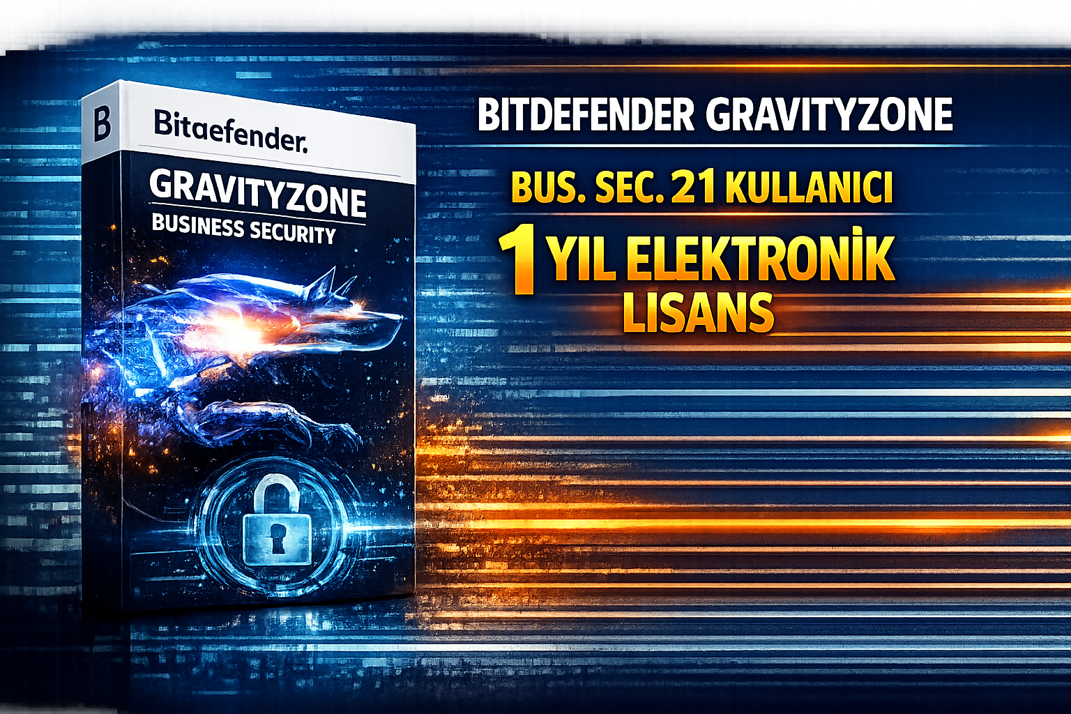 BITDEFENDER GRAVITYZONE BUS. SEC.21 KULL.1YIL ELEKTRONIK LISANS
