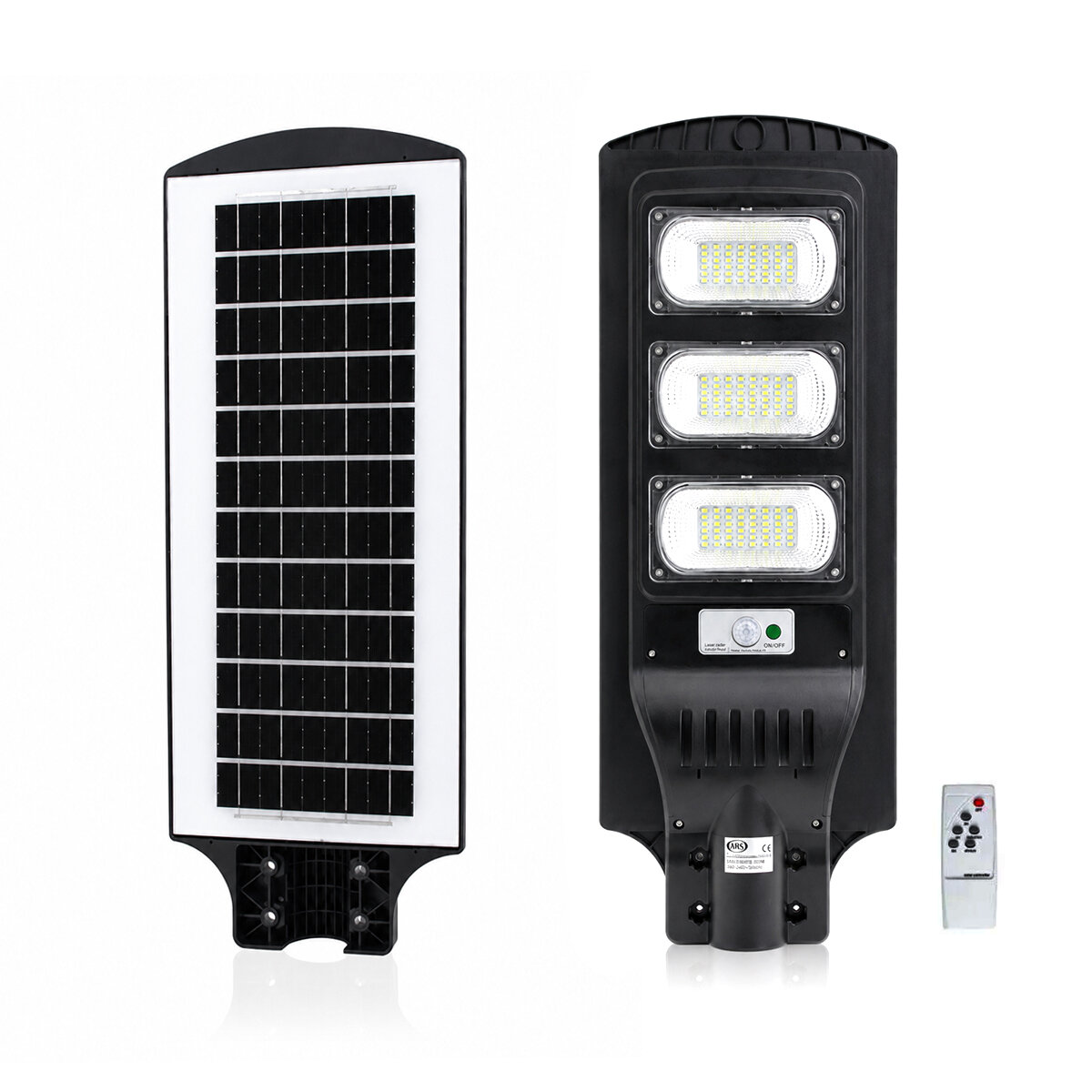 300W - 6500K Solar - Güneş Enerjili Sokak Lambası - Armatür Sensörlü Bahçe-balkon-sokak ARS-348966