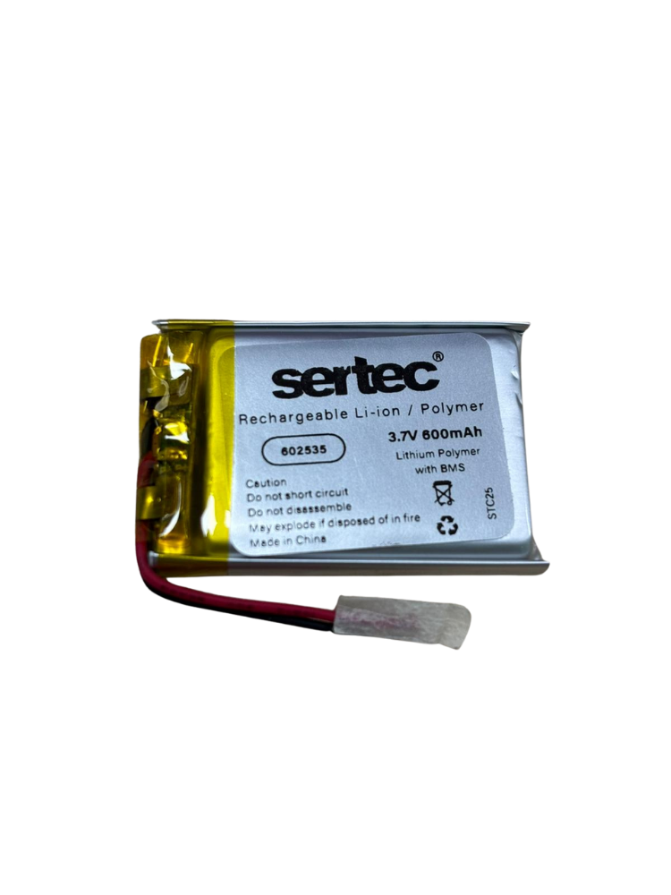 602535 3.7V 600 MAh Li-Polymer Pil (Devreli/1.5A)