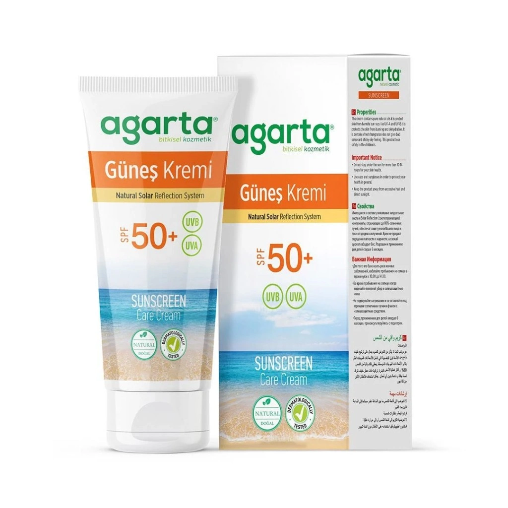 Güneş Koruyucu Doğal Krem SPF 50+ 100 ml