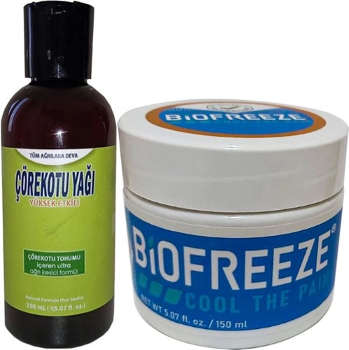 Biofreeze Çörek Otu Yağı 150 ml + Biofreeze Cool The Paincream 150 ml Masaj Seti
