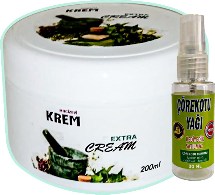 Mucizevi Krem 125 ml + Çörek Otu Yağı Teskin Yağı 30 ml