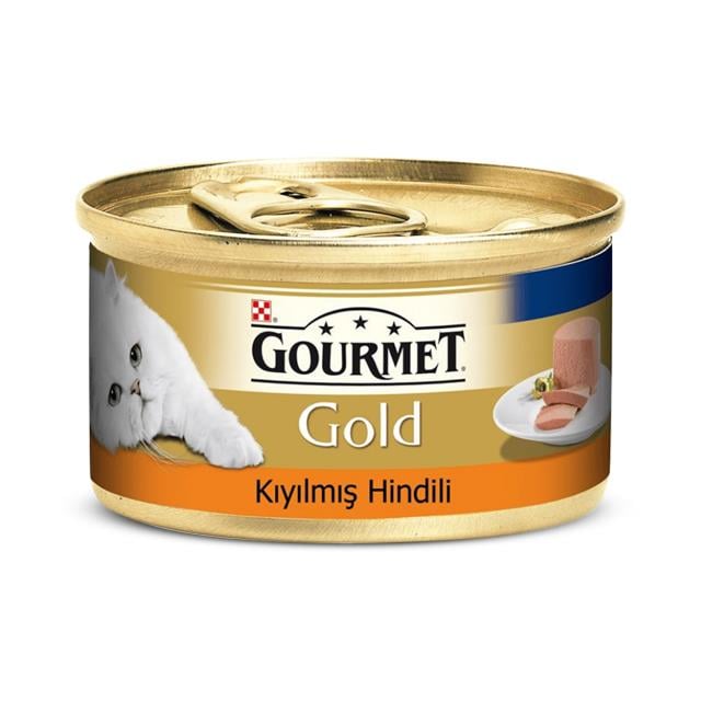 Gold Kedi Konserve Yaş Mama Hindili 85gr 1 Adet