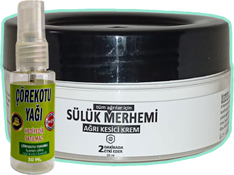 Sülük Merhemi 50 ml Teskin Kremi + Çörek Otu Yağı Teskin Yağı 30 ml