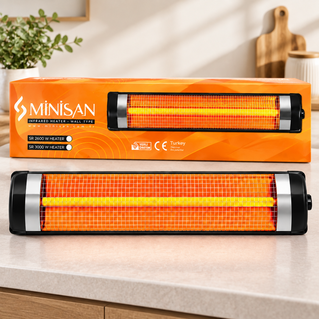 Ufo Tipi) Elektrikli Isıtıcı Infared Soba ( 3000W)