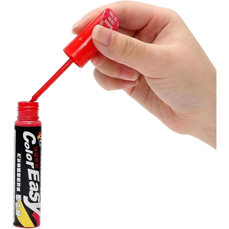 Profesyonel Kırmızı Rötuş Kalemi 15 ml Araç Çizik Giderici