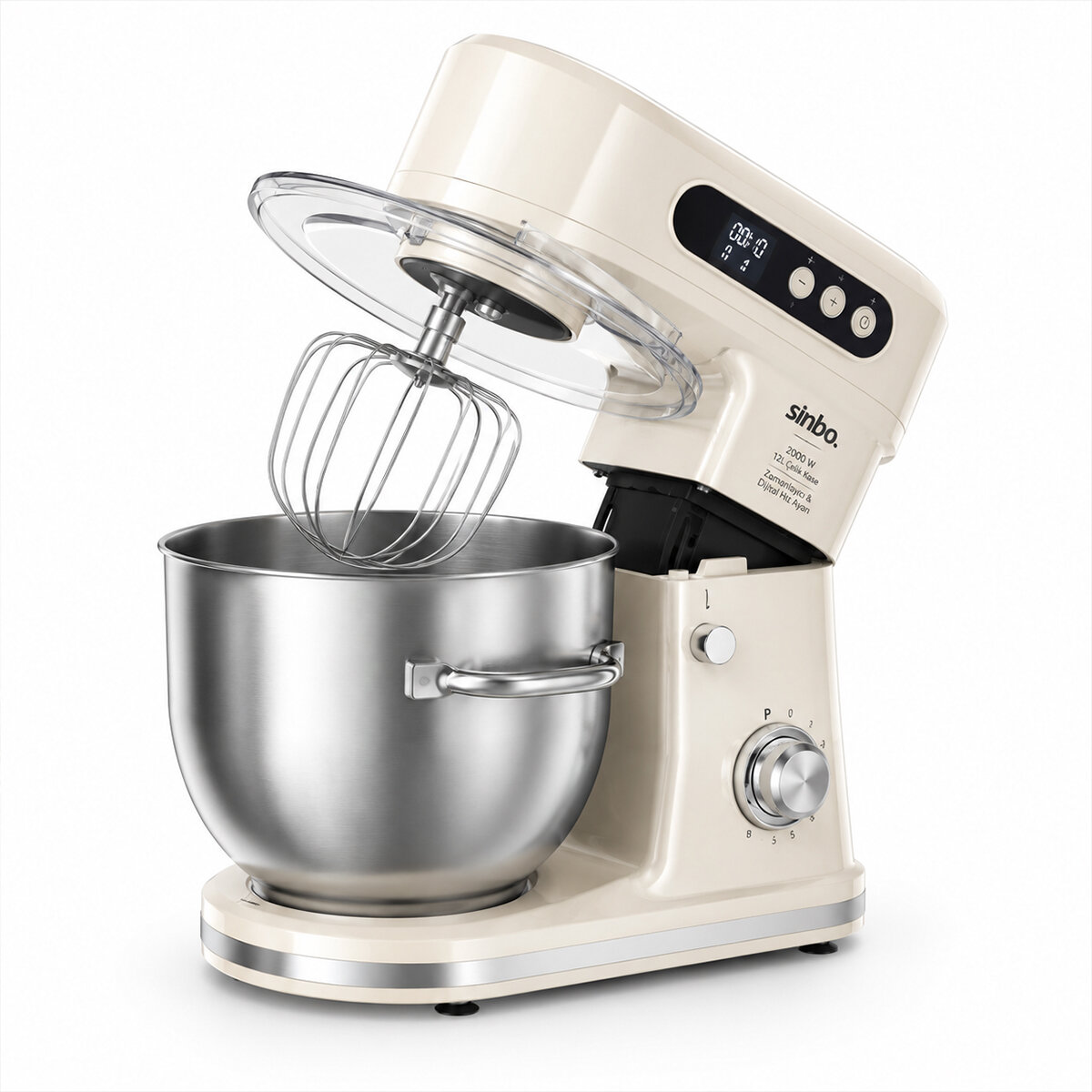Standlı Mikser - Blender Seti Hamur Yoğurucu - Çırpıcı - Karıştırıcı 8KADEM. Hız Ayar 12LT Hazne 2000W SMX-2779