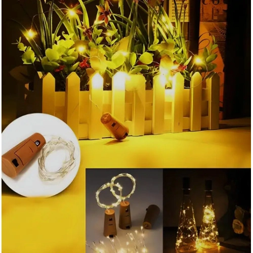 Dekoratif Mantar Tıpa Peri Led 50'li Paket
