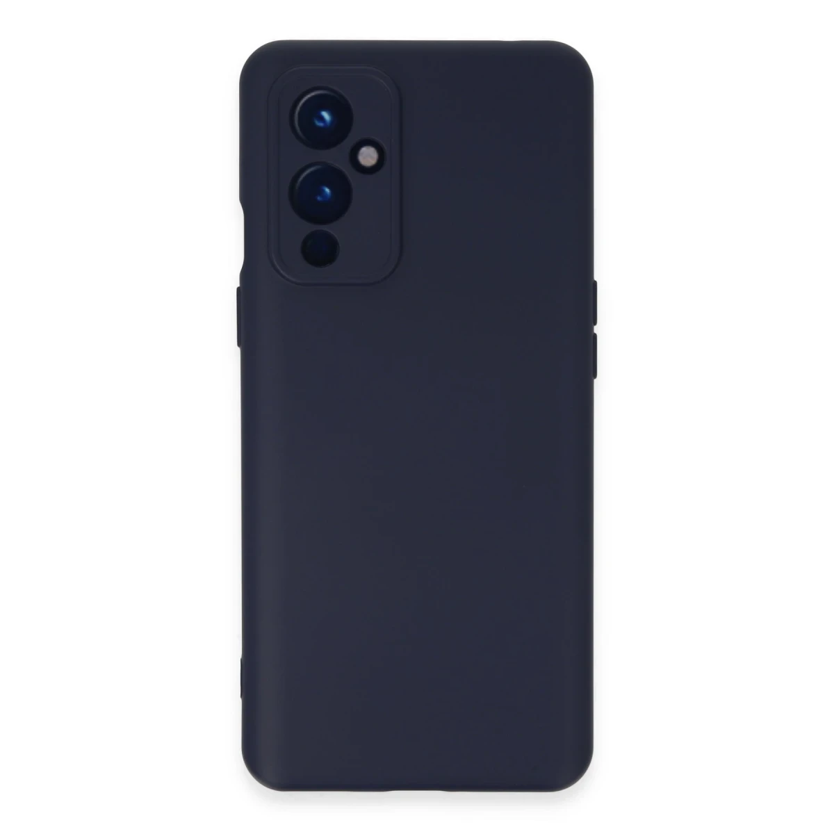 One Plus 9 Kılıf Nano içi Kadife Silikon - Lacivert