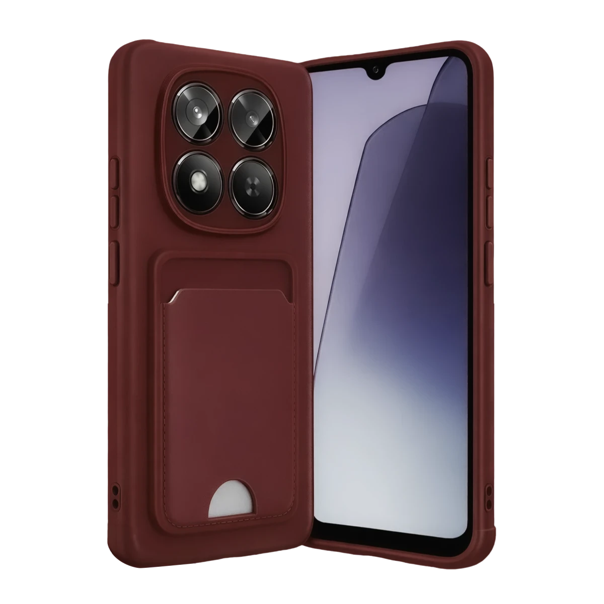 Xiaomi Redmi Note 15 Pro 5G Kelvin Kartvizitli Silikon - Bordo
