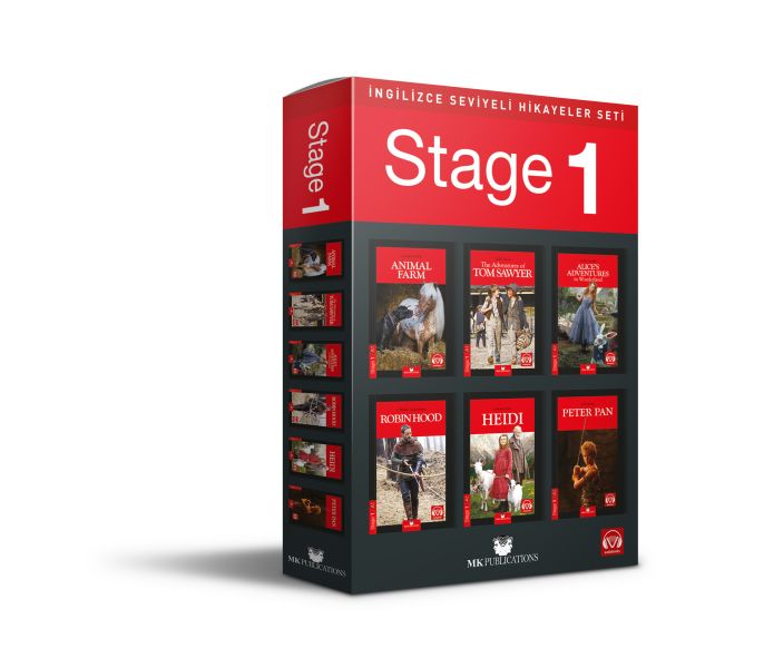 İngilizce Seviyeli Hikayeler Seti - Stage-1
