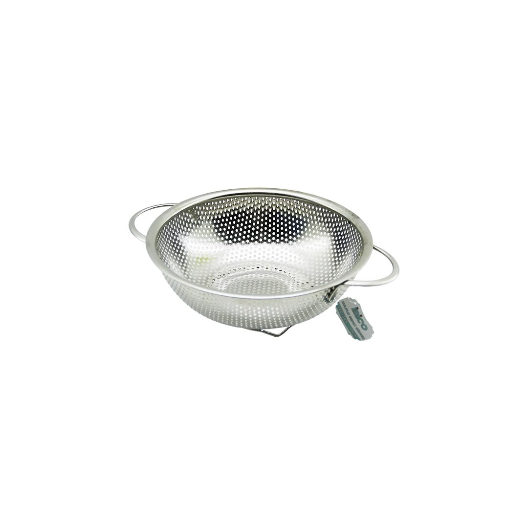 Şık Metal Kulplu Çelik Sepet Süzgeç 19 cm