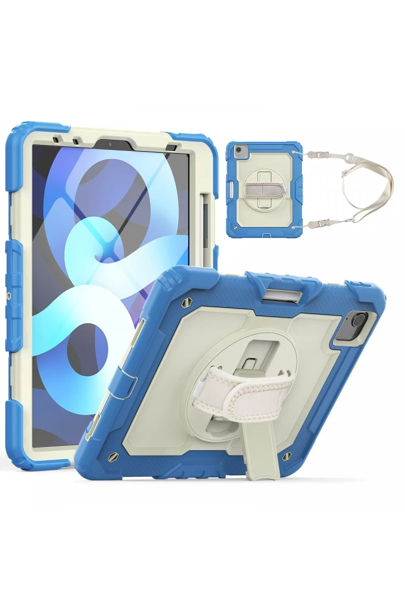 Apple iPad Pro 11 (2020) Kılıf Strap New Tablet Kapak - Mavi