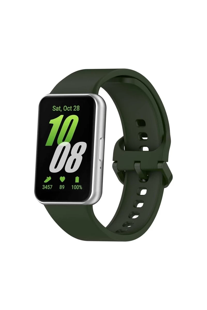 Samsung Galaxy Fit 3 Klasik Kordon - Haki Yeşil
