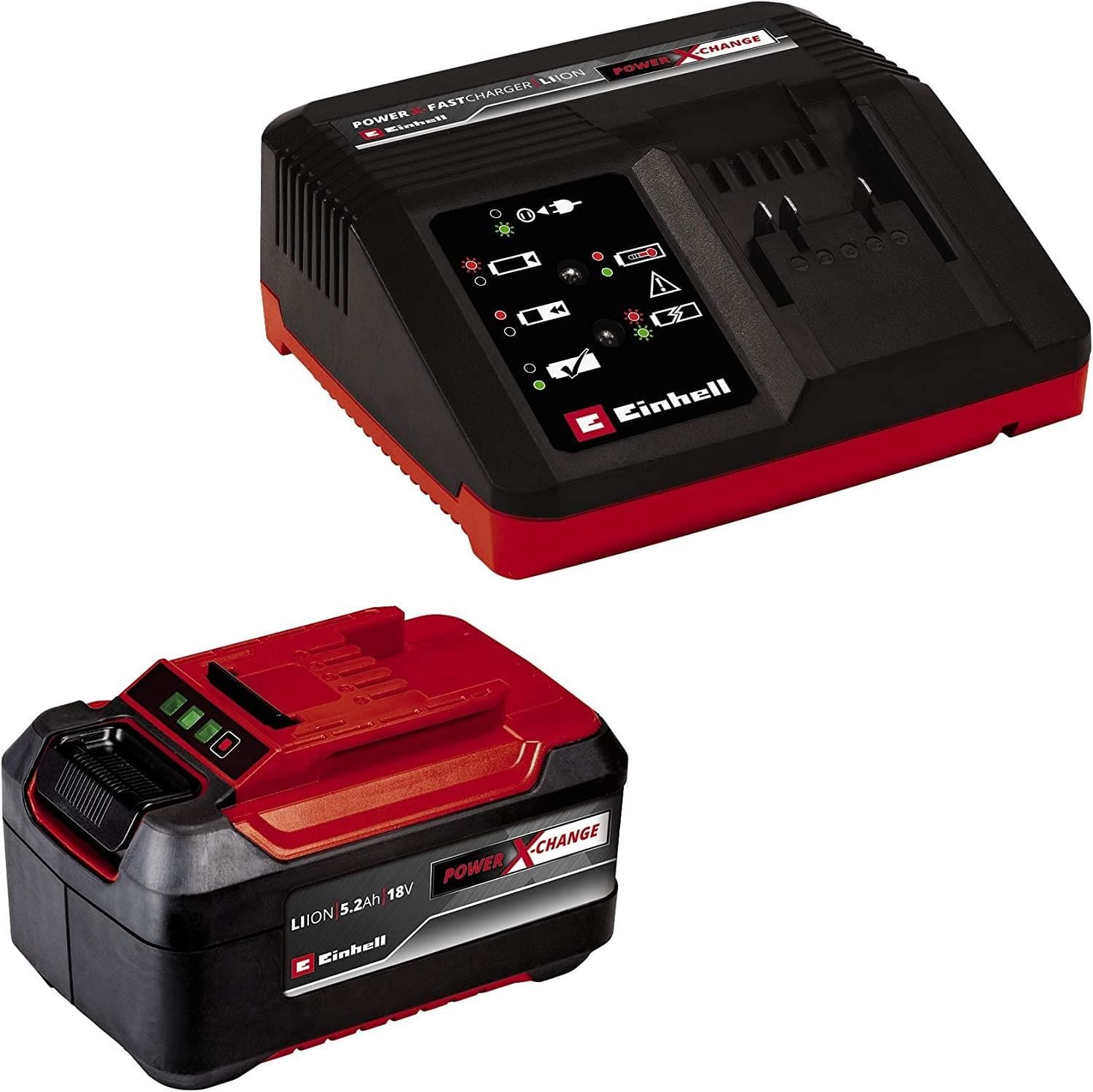 Einhell Power X-Change 5,2 Ah Akü ve Şarj Cihazı Seti