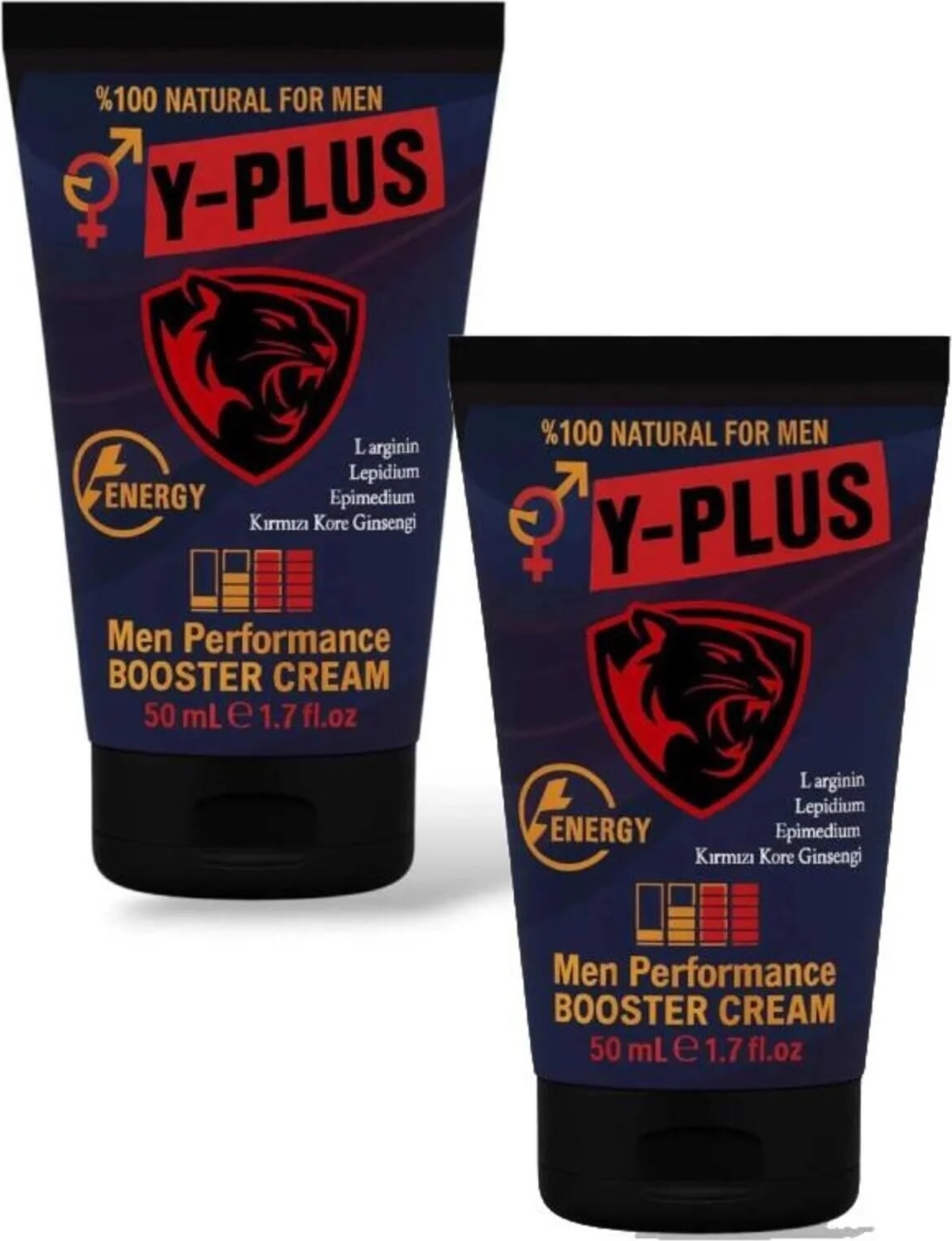 Y-Plus Men Ginsengli Booster Red Korea Erk.eklere Kremi 50 ml 2 Adet