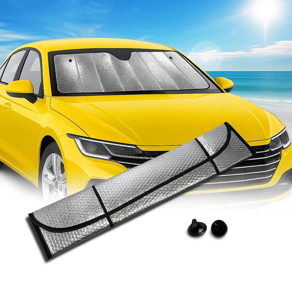Araç Ön Cam Güneş Koruma Isı Önleyici Katlanabilir Model Fiat Egea Honda Civic Ford Focus Dacia Duster