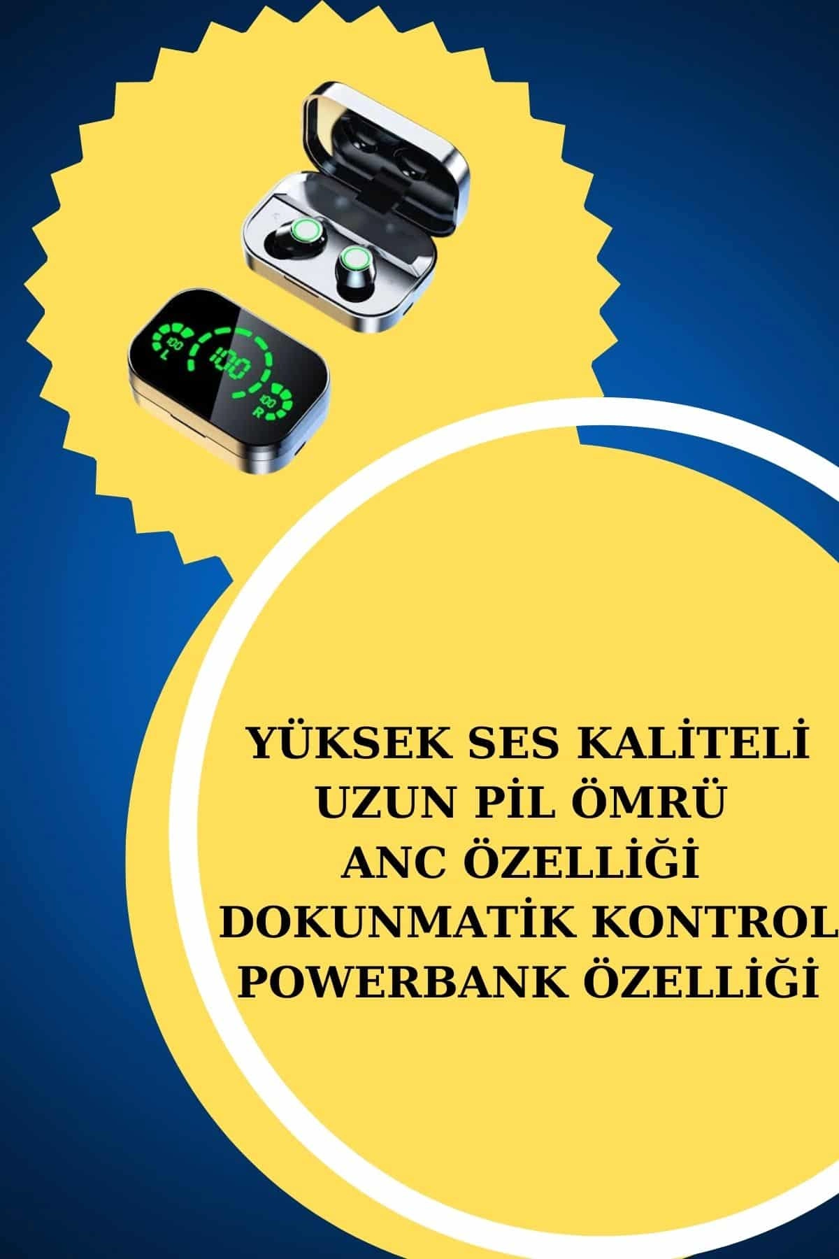 Şık Kadın Akıllı Saat ve Kablosuz Kulaklık Seti 41 mm