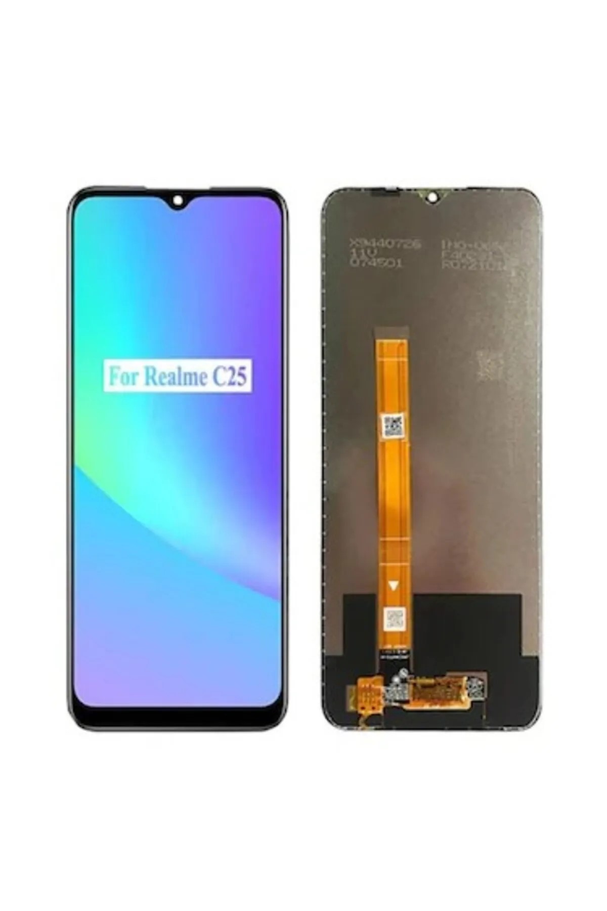 Realme C25 Uyumlu Ekran Dokunmatik (Siyah)