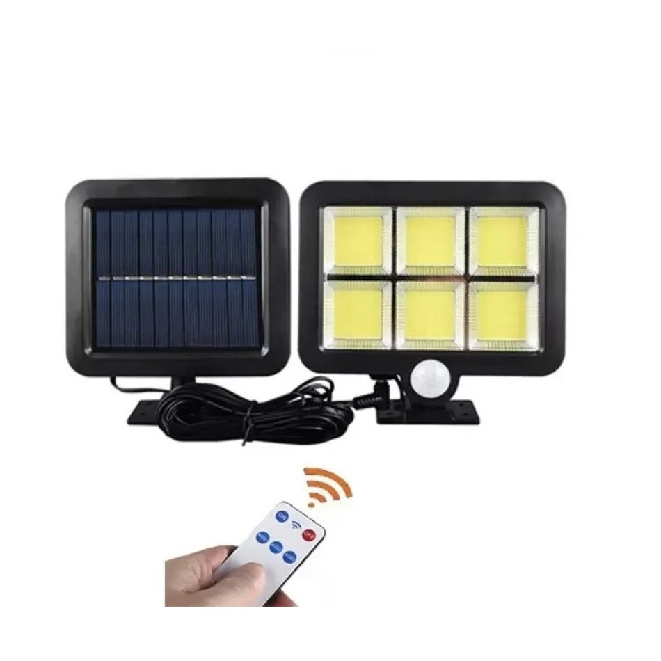 Uzaktan Kumandalı 120 Cob Led Solar Duvar Lambası 3 Modlu