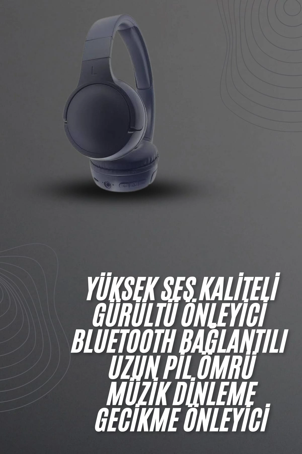 Ergonomik Kablosuz Bluetooth Kulaklık 18 Saat Müzik Süresi