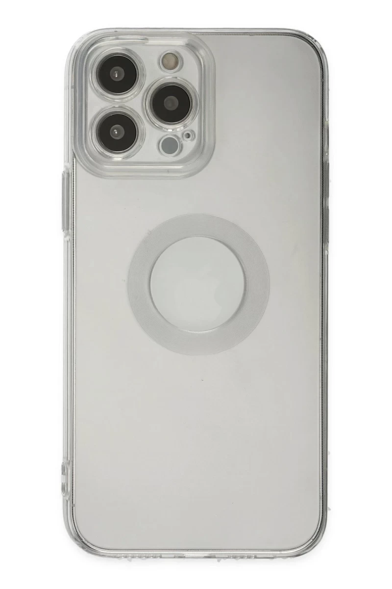Apple iPhone 13 Pro Max Uyumlu Kılıf Santa Lens Silikon - Şeffaf