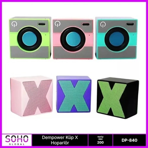 Taşınabilir Küp Mini Hoparlör Bluetooth Uyumlu